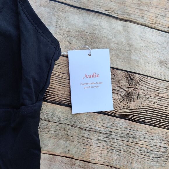 Andie Black Mykonos Swimsuit Size XXL One Piece Deep Plunge New With Tags - Picture 9 of 13